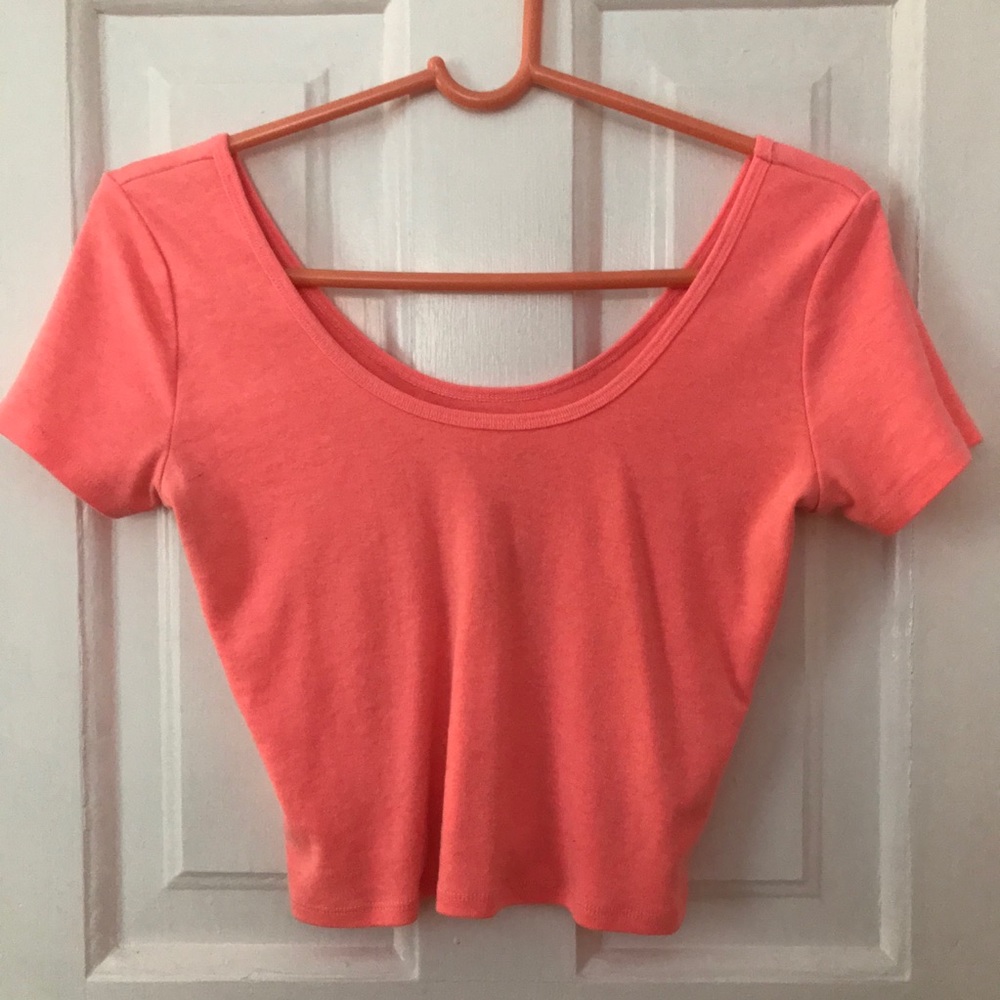 Pink Hollister Crop Top